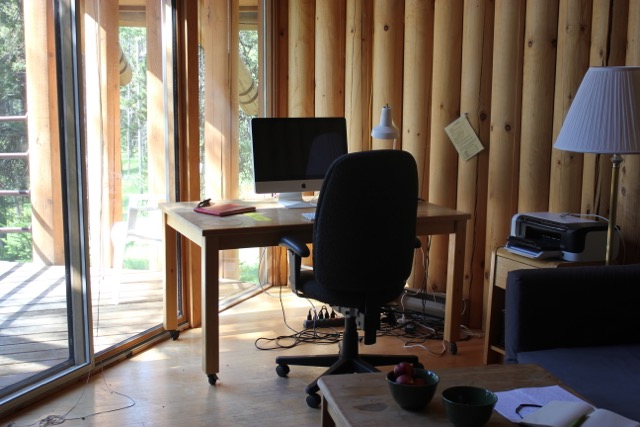 Inside the Cardinal Studio, one of the Leighton Studios at Banff Centre for the Arts.